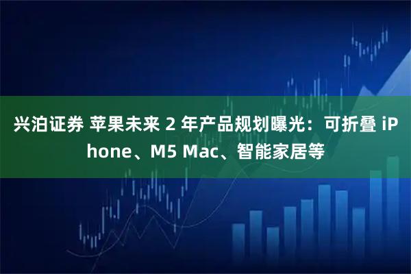 兴泊证券 苹果未来 2 年产品规划曝光：可折叠 iPhone、M5 Mac、智能家居等
