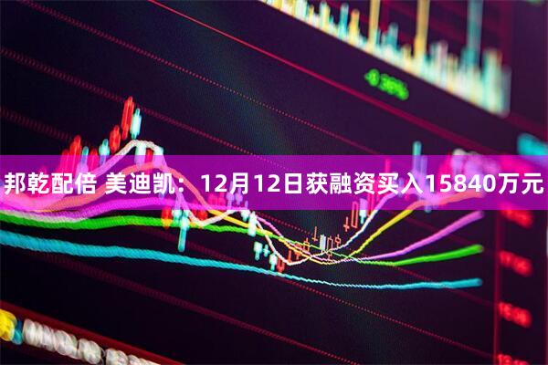 邦乾配倍 美迪凯：12月12日获融资买入15840万元